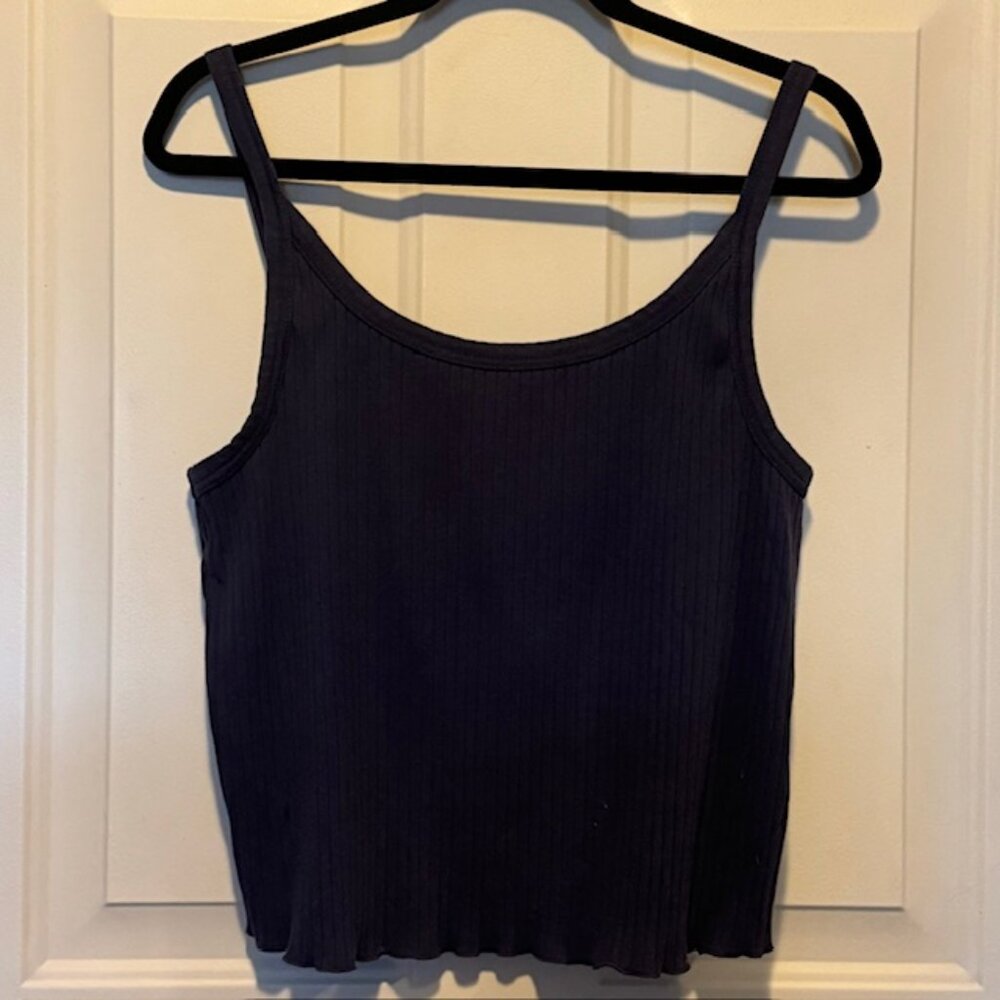 Old Navy Blue Cropped Tank Top sz XXL